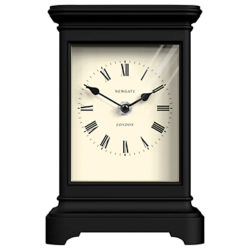 Newgate Library Mantel Clock Black